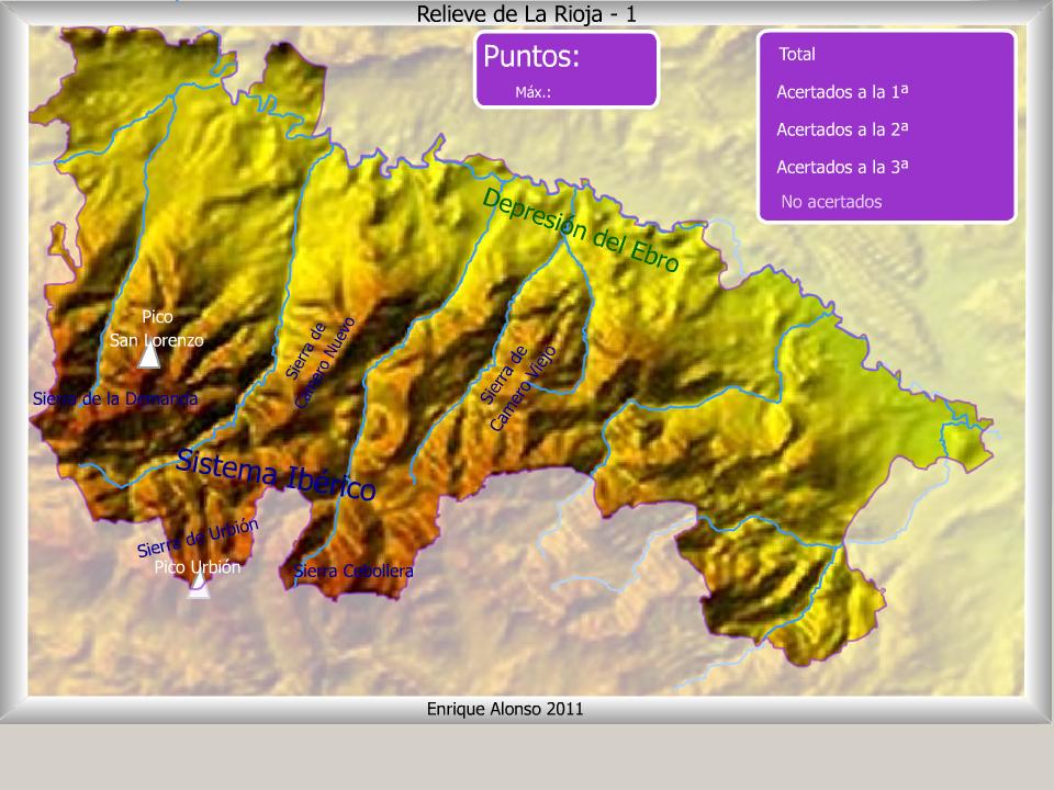 Mapa interactivo de La Rioja Relieve de La Rioja Dónde está Mapas