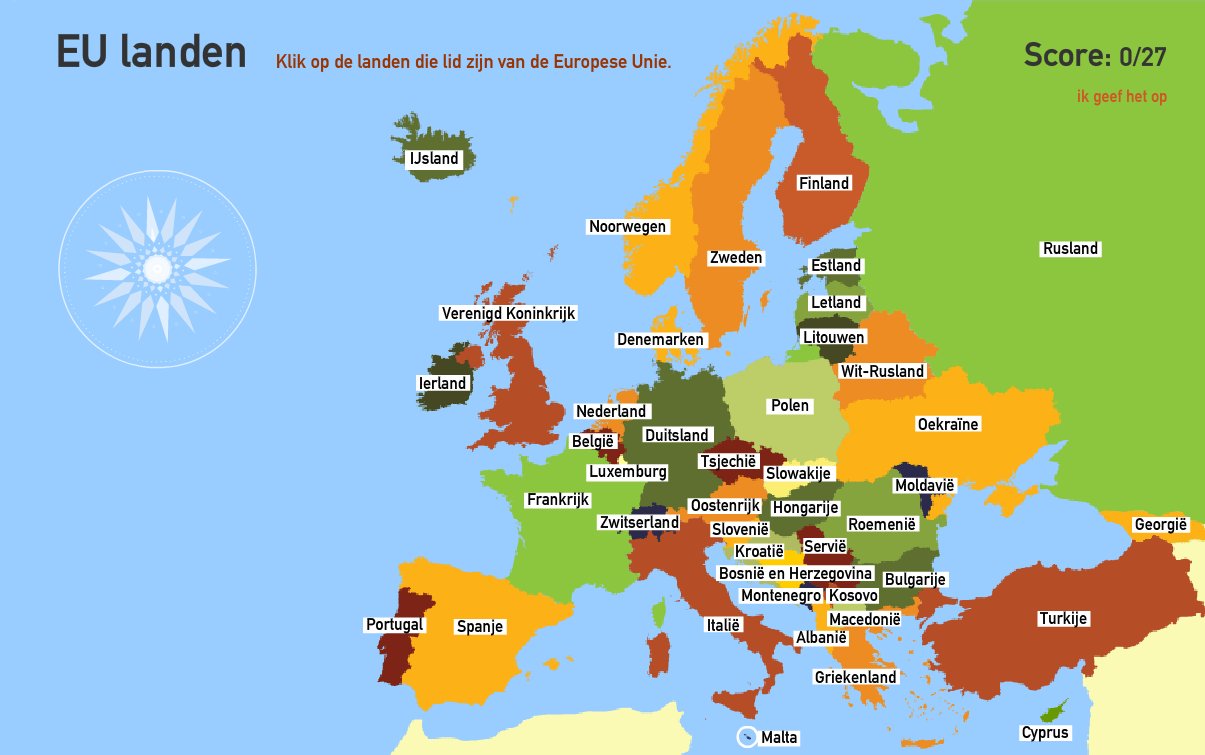 Interactieve Kaart Van Europa De Europese Unie Toporopa Mapas