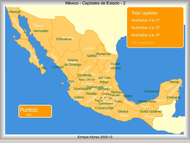 Mapa De La Republica Mexicana Con Nombres Y Capitales A Color Imagui 5812