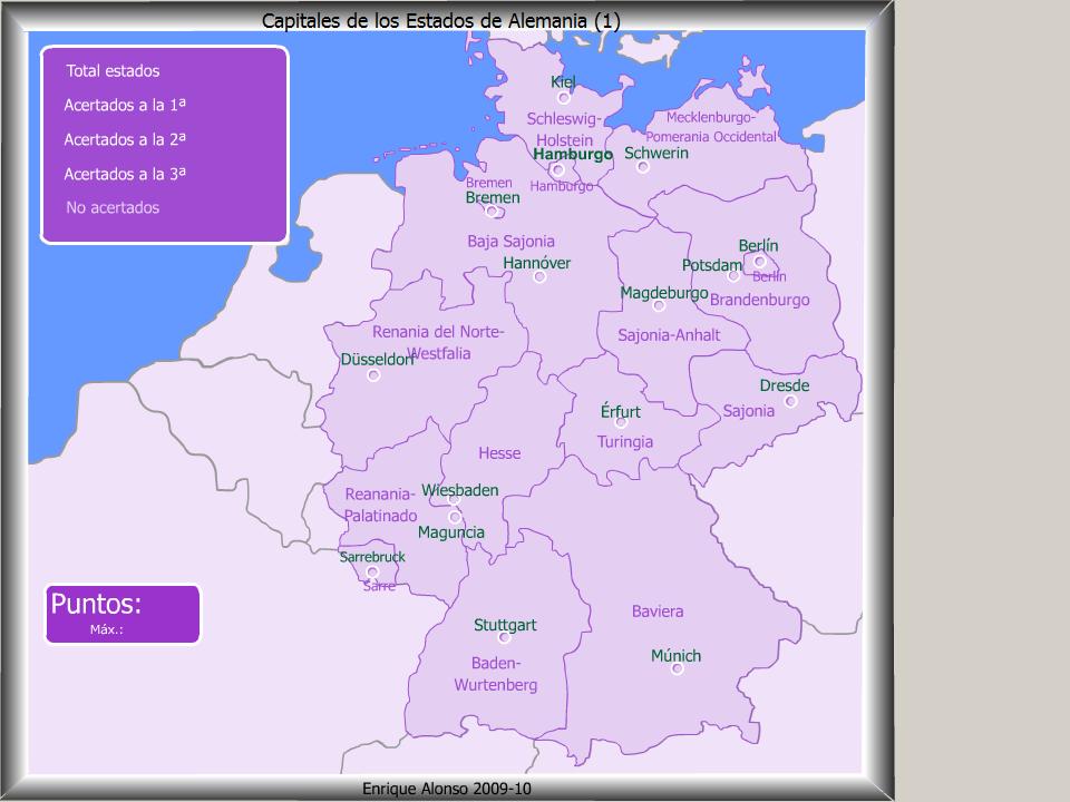 Mapa Interactivo De Alemania Capitales De Estado De Alemania ¿dónde Está Mapas Interactivos 2589