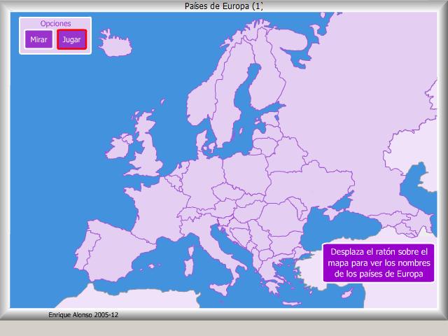Países de Europa. ¿Dónde está?