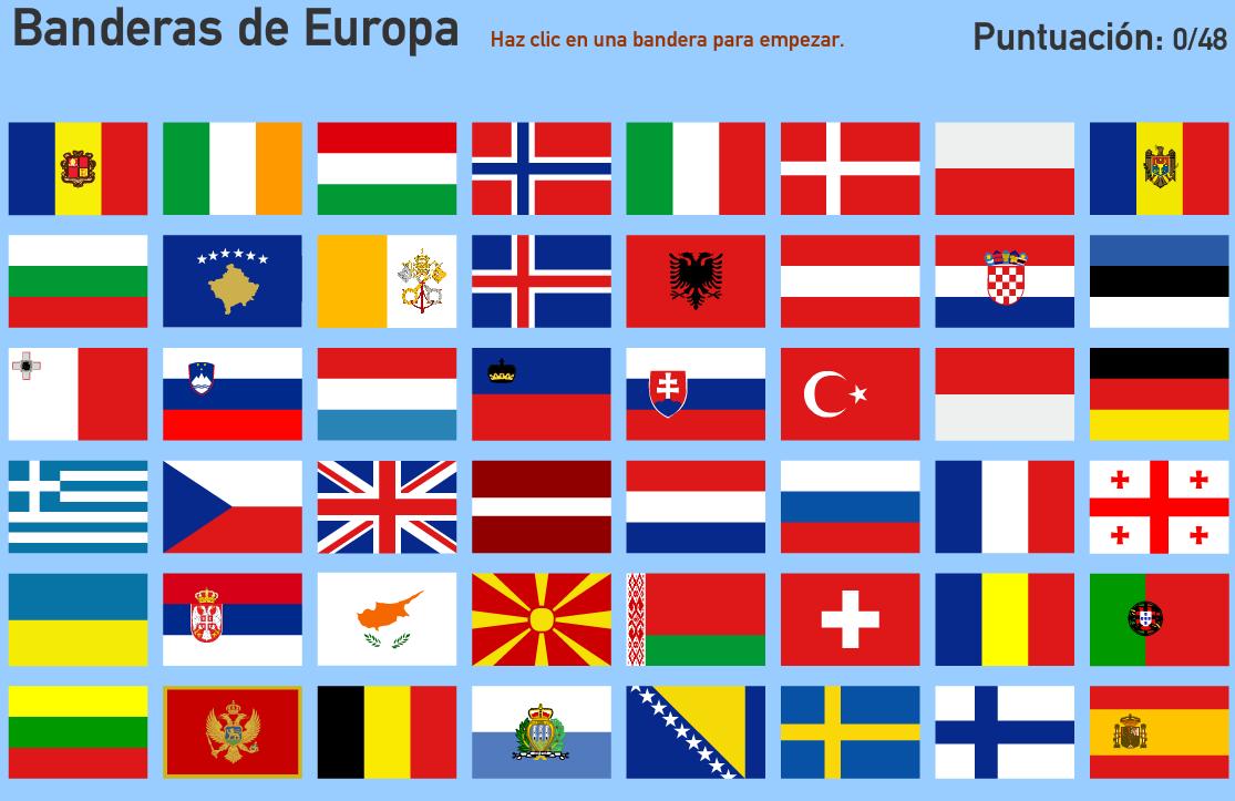 Banderas de Europa. Toporopa