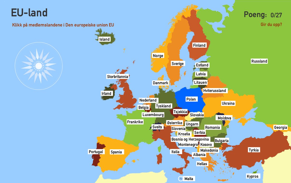 Kart Over Europa Kart