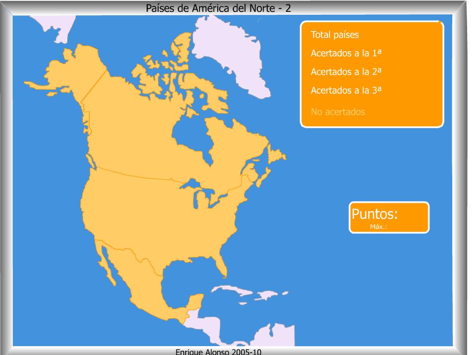 Mapa De Los Paises De America Del Norte Y Sus Capitales