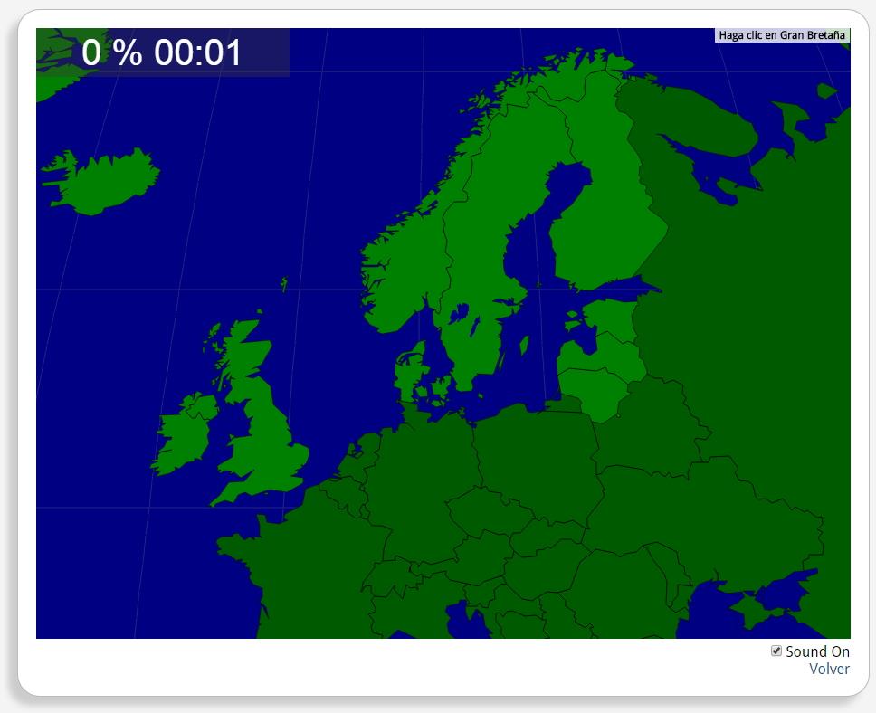 JUEGO SITUAR PAIS EUROPA juego situar pais europa: