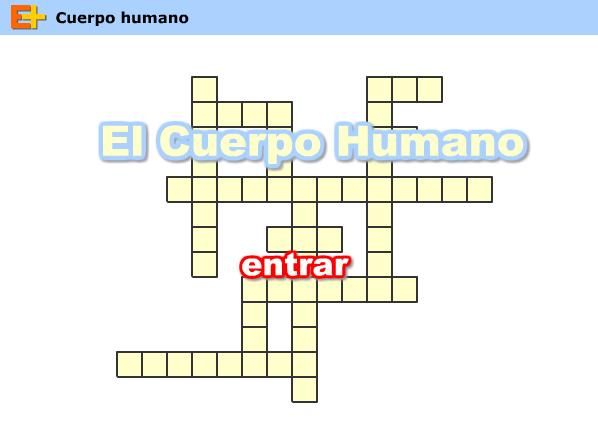 Crucigrama del Cuerpo humano (Digipuzzle.net) - Didactalia: material  educativo