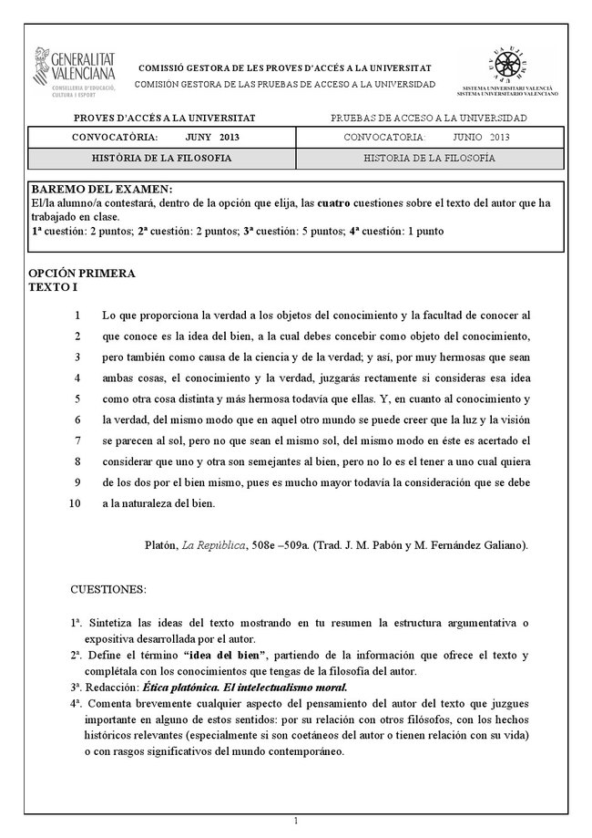 EXAMEN DE SELECTIVIDAD FILOSOFIA RESUELTOS examen de selectividad filosofia resueltos: