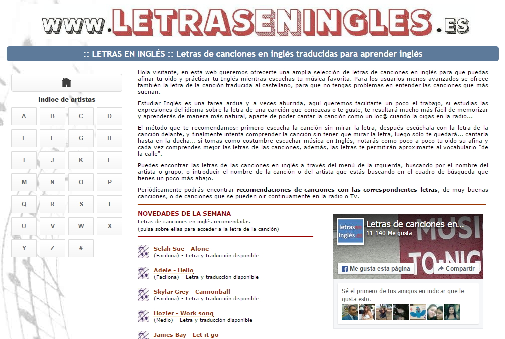 DE CANCIONES EN INGLES TRADUCIDAS EN CASTELLANO de canciones en ingles traducidas en castellano: